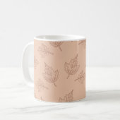 Mug Brown Feuille d'érable Russe Y2K Automne et hiver (Devant gauche)