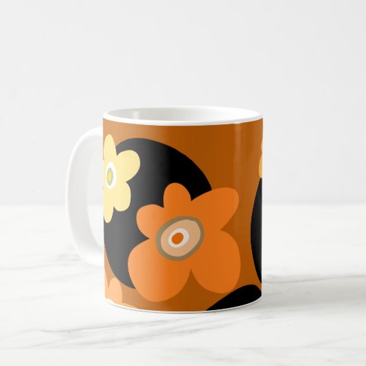 Mug Brown fleurit (Devant gauche)