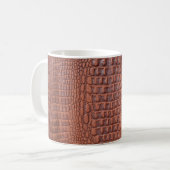 Mug Brown leather texture backgroundabstract,aged,anim (Devant gauche)