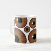 Mug Brown Oeil Iris Cool Musique personnalisée (Devant gauche)
