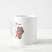 Mug Brown ours cony lapin amour (Devant gauche)
