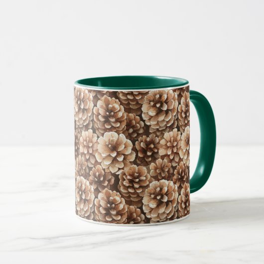 Mug Brown Pine Cones   (Devant droit)