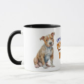 Mug Brown Pitbull Chien Vous Faites Mon Wag De Queue (Gauche)