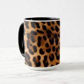 Mug Brown Poster de animal Leopard (Devant gauche)