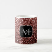Mug Brown Rouge faux Parties scintillant scintille Mon (Centre)