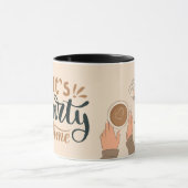 Mug Brown Simple C'est l'heure de la fête (Centre)