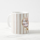 Mug Brown Stripes Globe You Mean the World To Me (Devant gauche)