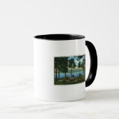 Mug Brown Swan Park Vue sur le lac (Devant droit)