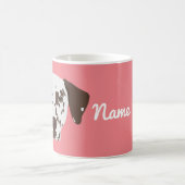 Mug Brown tache de café de chien dalmate (Centre)