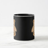 Mug Brown Teddy Bear Coeur Saint Valentin Je t'aime (Centre)