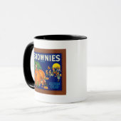 Mug Brownies Marque Citrus Crate Étiquette (Devant gauche)