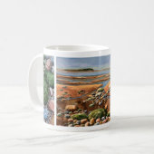 Mug Browns & Greens MODERNES/ PLAGES BLANCHES PEINTURE (Devant gauche)