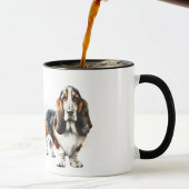 Mug Browns modernes / Black Basset Hound Personnaliser
