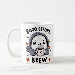Mug Brrr avant la préparation de café fantôme drôle Ha