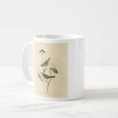 Mug Bruant à gorge blanche, Oiseaux d'Amérique d'Audub (Devant gauche)