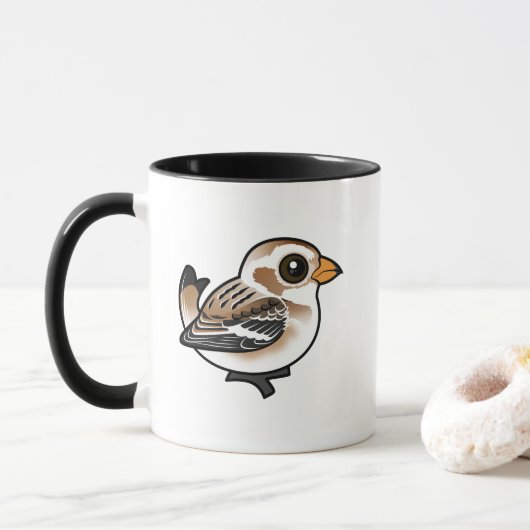 Mug Bruant des neiges Birdorable (Avec donut)