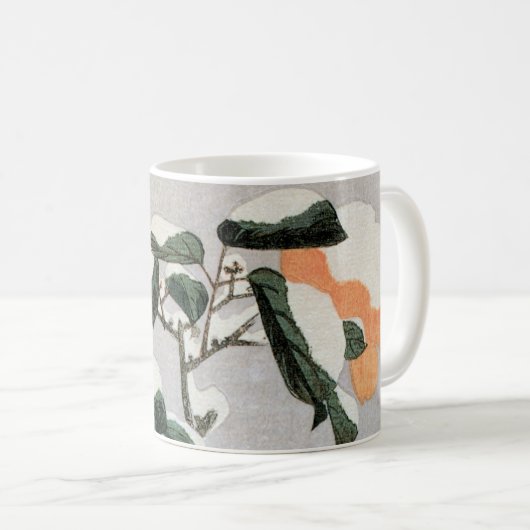 Mug Bruants et Camellia en Neige par Ando Hiroshige (Devant droit)