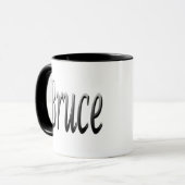 Mug Bruce, Nom, Logo, (Devant gauche)
