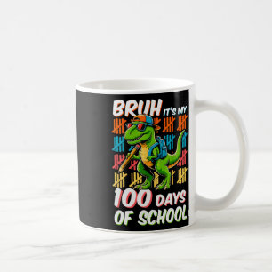 Mug Bruh 100 Jours D'Enfants Scolaires Dinosaure 100èm