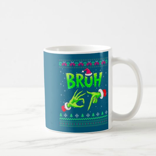 Mug Bruh 67 Christmas Ugly Sweater Six Seven Meme 6 7 (Droite)