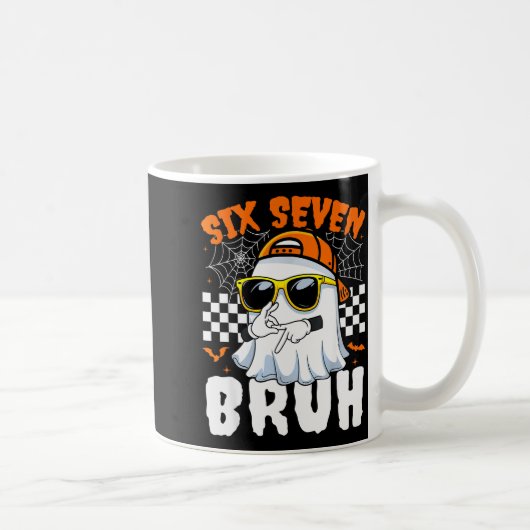 Mug Bruh 67 Halloween Funny Six Seven Meme Brainrot Gh (Droite)