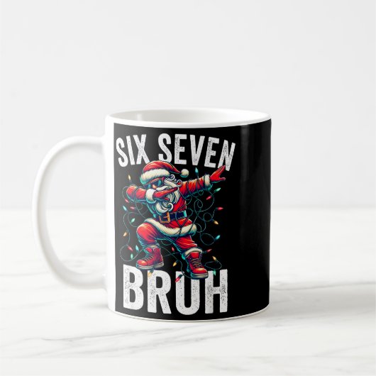 Mug Bruh 67 Six Seven Santa Dabbing Christmas Meme Boy (Gauche)