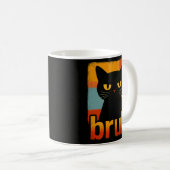 Mug Bruh Black Cat Funny Retro Vintage Meme (Devant droit)
