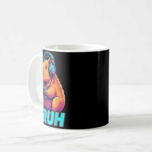 Mug Bruh Capybara Funny Video Games Capybaras  (Devant gauche)