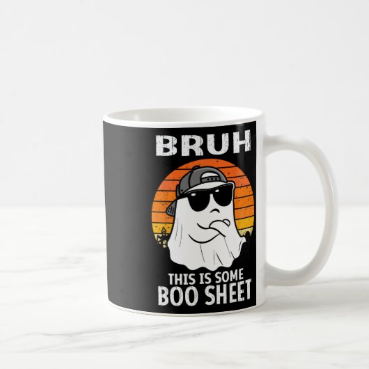 Mug Bruh C'Est Un Botte Feuille Ghost Halloween Hommes (Droite)