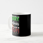Mug Bruh Christmas Red Plaid Teens Boys Kids Xmas Paja (Devant gauche)