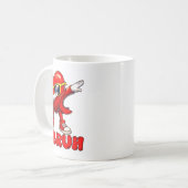 Mug Bruh Dabbing Heart Funny Kids Boys Mens Valentine  (Devant gauche)