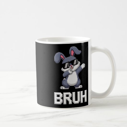 Mug Bruh Dabbing Rabbit Bunny Happy Easter Day Egg Boy (Droite)