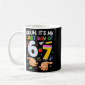 Mug Bruh Dernier Jour d'école 6 7 Six Sept Meme (Gauche)