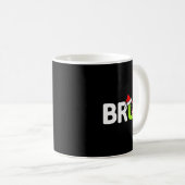 Mug Bruh Funny Christmas Santa Teens Boys Kids Xmas Pa (Devant droit)