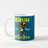 Mug Bruh I Am Black History Afro Men Boys Black Histor (Gauche)