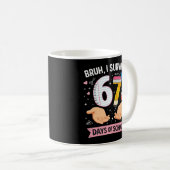Mug Bruh I survived 67 days of school (Devant droit)