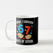 Mug Bruh I Survived 67 Days Of School Funny Six Seven  (Gauche)