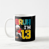 Mug Bruh I'm 13 Year Old Football Player Boy 13th Birt (Gauche)