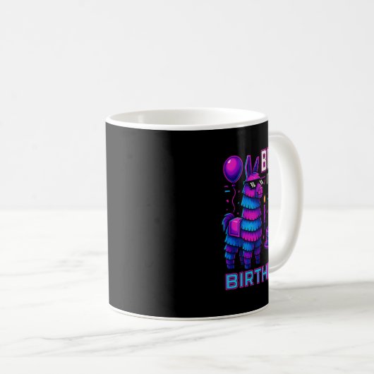 Mug Bruh It’s My Birthday Funny Llama Pinata Bday Boy (Devant droit)