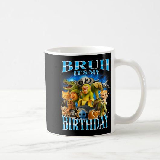 Mug Bruh It's My Birthday Funny Brainrot (Droite)