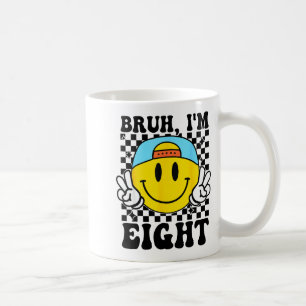 Mug Bruh j'ai huit ans 8 Anniversaire 8ème Groovy garç