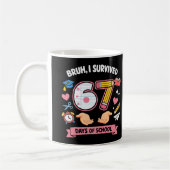 Mug Bruh j'ai survécu 67 jours d'école (Gauche)