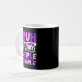 Mug Bruh journée de terrain équipe violette que les je (Devant gauche)
