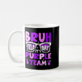 Mug Bruh journée de terrain équipe violette que les je (Gauche)