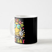 Mug Bruh Joyeuse Dernière Journée D'Enseignant Garçons (Devant gauche)