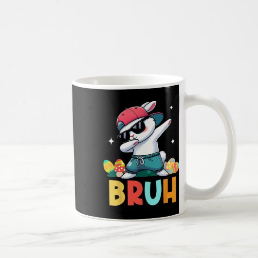 Mug Bruh Meme Easter Day Funny Bunny Eggs Teens Boys K (Droite)