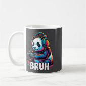 Mug Bruh Panda Gamer With Headphones Controller  (Gauche)
