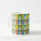 Mug Bruit-Art de bande dessinée de chien de Fox (Devant gauche)