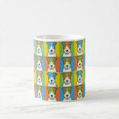 Mug Bruit-Art de bande dessinée de chien de Fox (Centre)