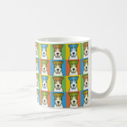 Mug Bruit-Art de bande dessinée de chien de Fox (Droite)